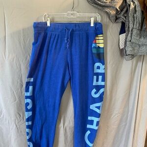 No Boundaries Royal Blue Track Joggers with Light Blue Accents